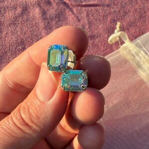 Sorrelli Aurora Blue Crystal Stud Earrings - Women Jewelry